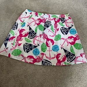 Lilly Pulitzer elastic waist mini skirt